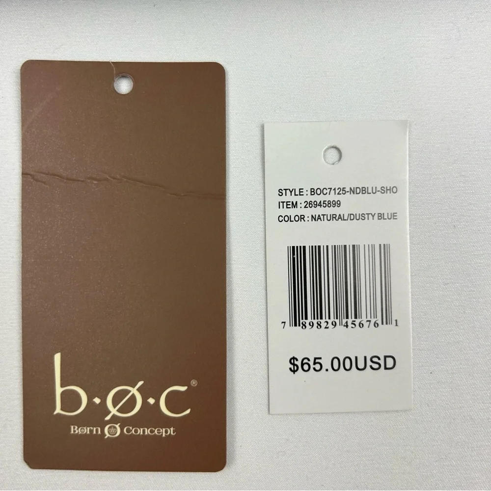 BOC Born Concept Crossbody Shoulder Purse Faux Leather Blue Denim Color - Picture 9 of 13